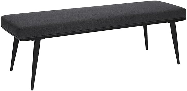 EROS Gray Fabric Upholstered Bench