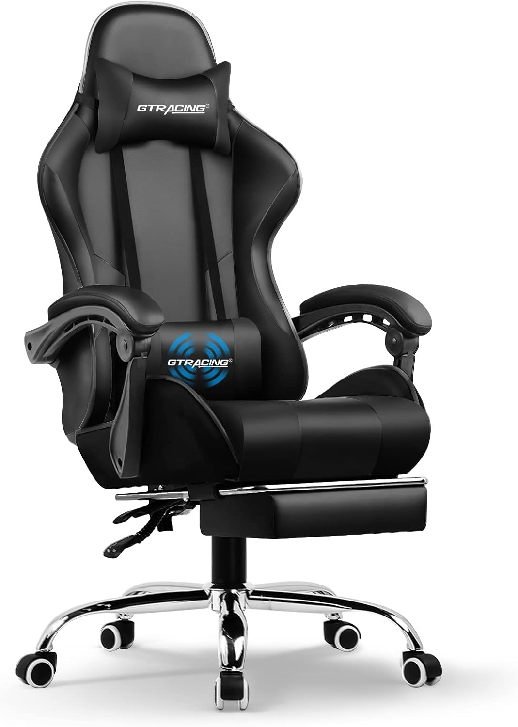 GTRACING Gaming Chair, Computer Chair with Footrest and Lumbar Support