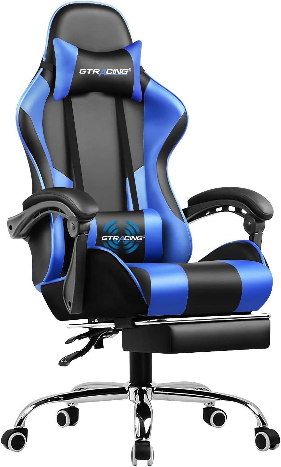 GTRACING Gaming Chair, Computer Chair with Footrest and Lumbar Support