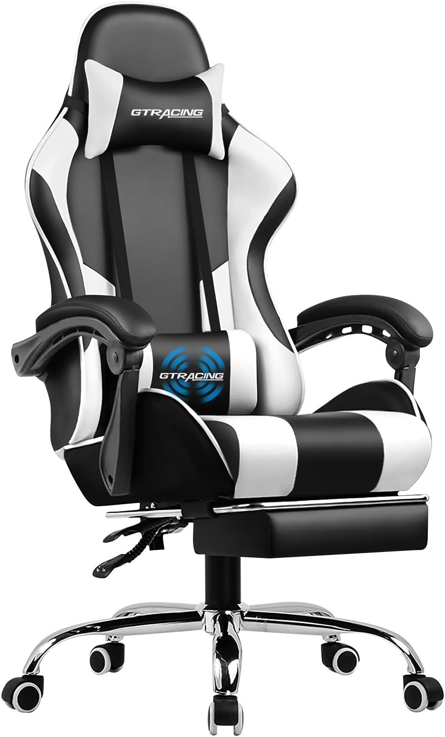 GTRACING Gaming Chair, Computer Chair with Footrest and Lumbar Support