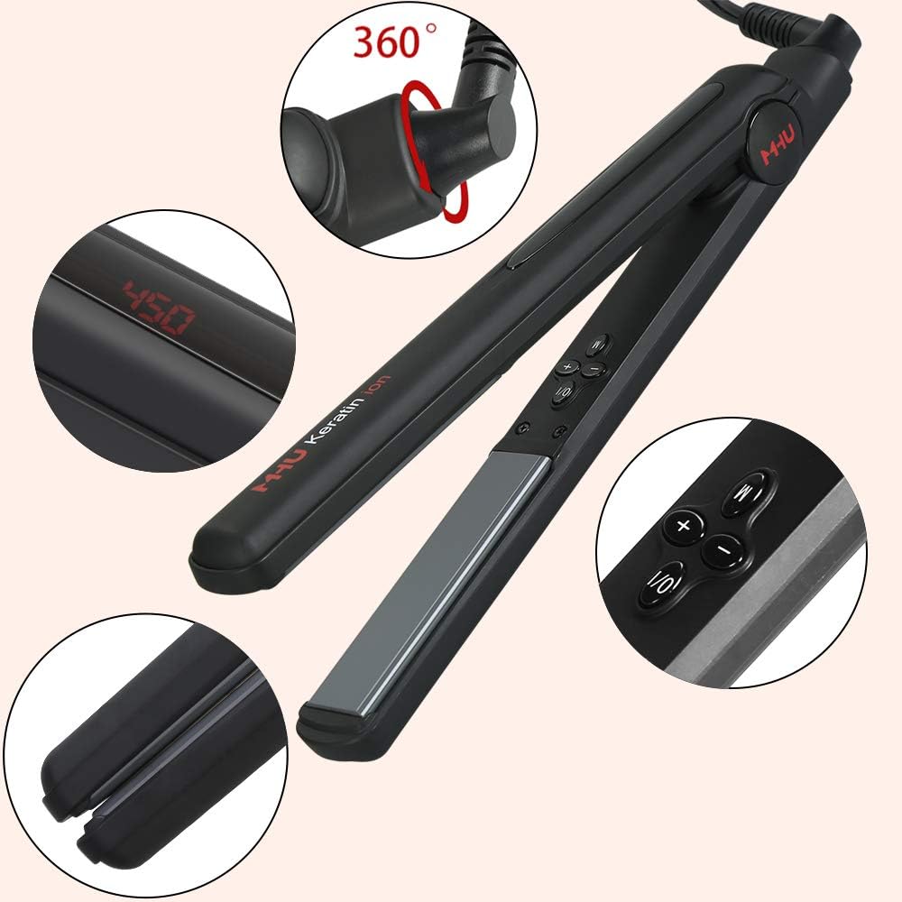 MHU Professional Salon Flat Iron   Hair Straightener