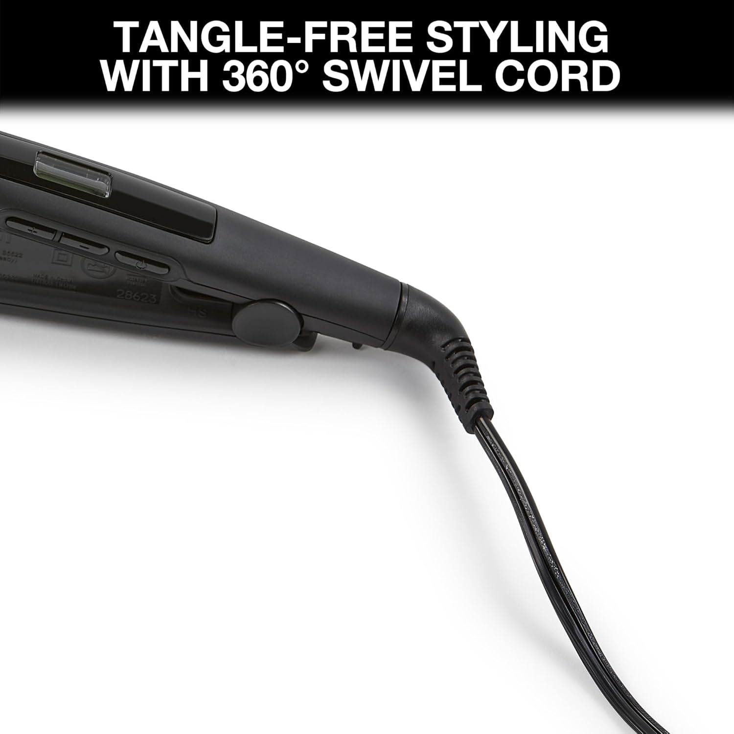 Remington 1" Anti-Static Flat Iron with Floating Ceramic Plates and Digital Controls, Hair Straightener, Purple, S5500