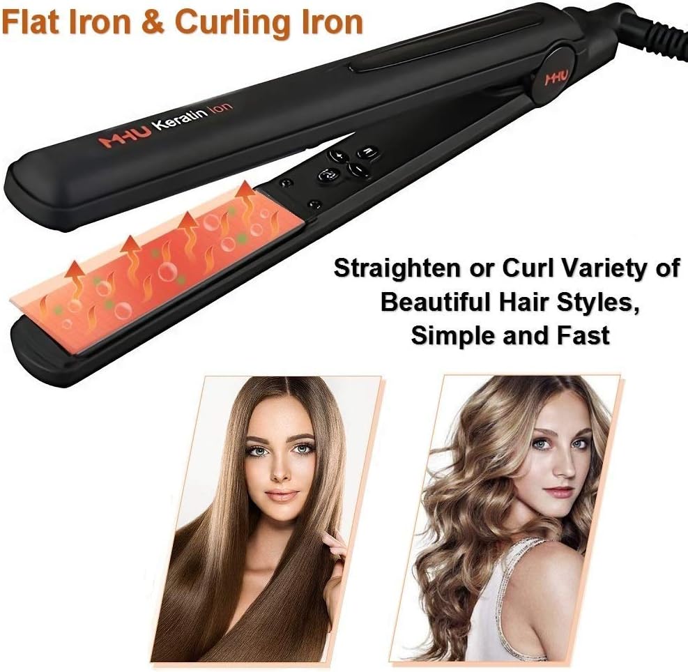 MHU Professional Salon Flat Iron   Hair Straightener