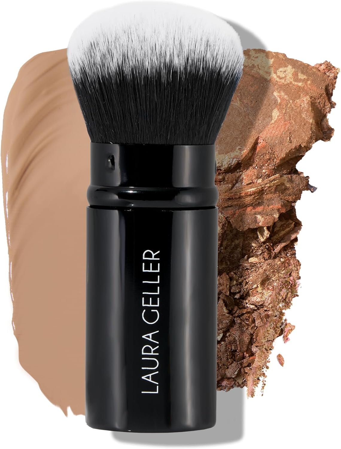 LAURA GELLER NEW YORK Retractable Airbrush Kabuki Brush for All Face Makeup & Foundation for Liquid,