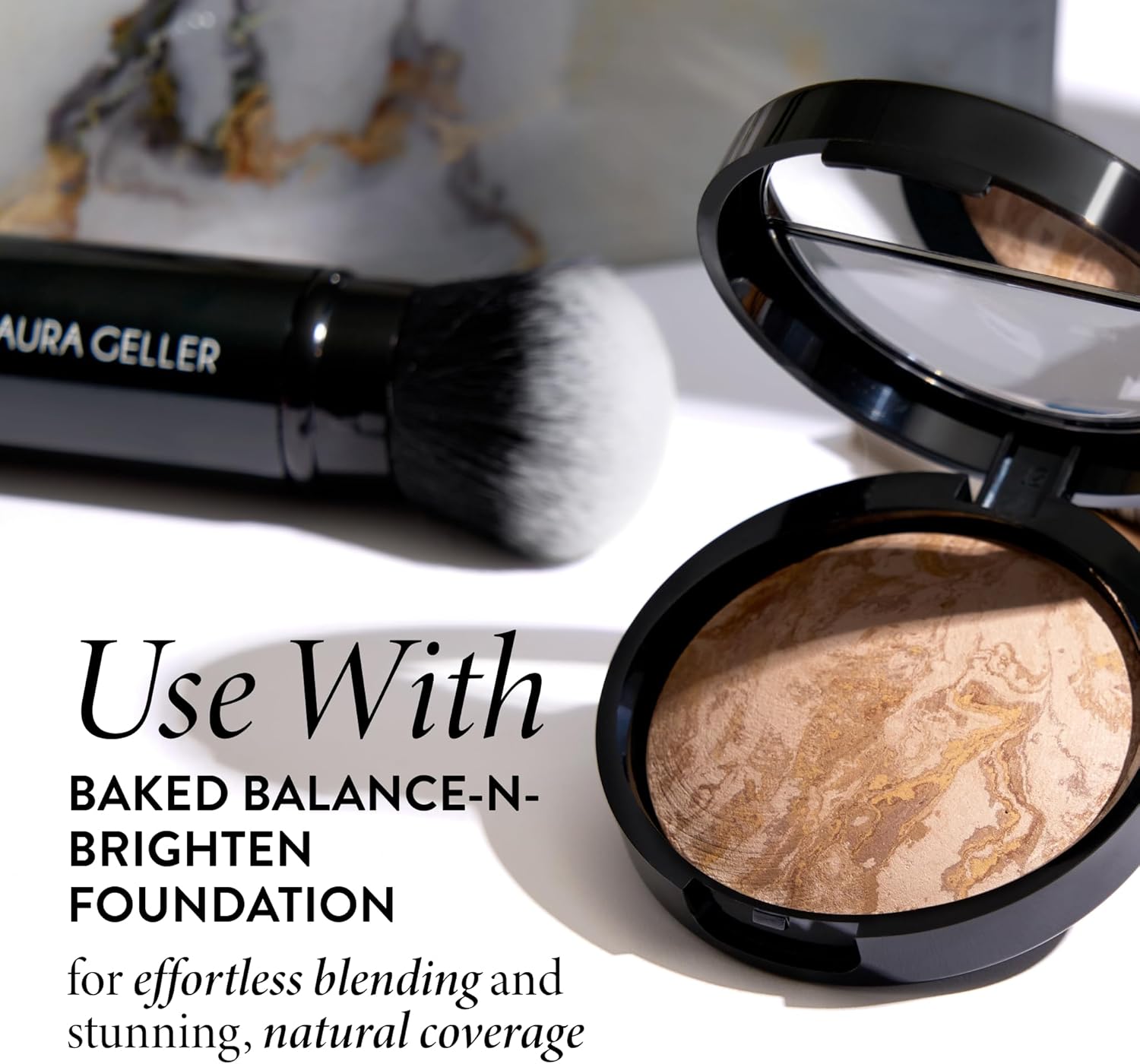 LAURA GELLER NEW YORK Retractable Airbrush Kabuki Brush for All Face Makeup & Foundation for Liquid,