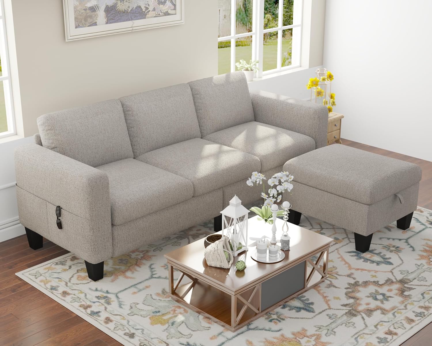 Woyomeub Sectional Sofa Couches for Living Room