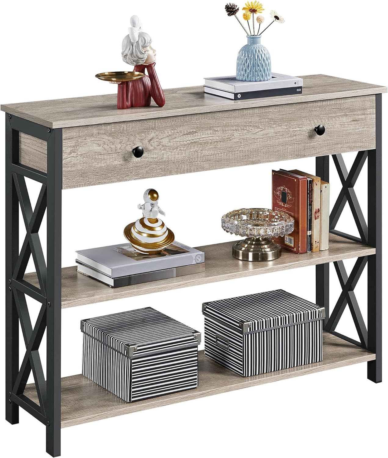 Yaheetech Console Table with Drawer for Entryway