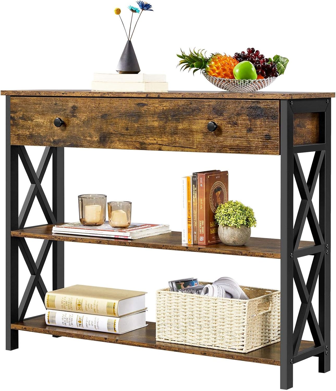 Yaheetech Console Table with Drawer for Entryway