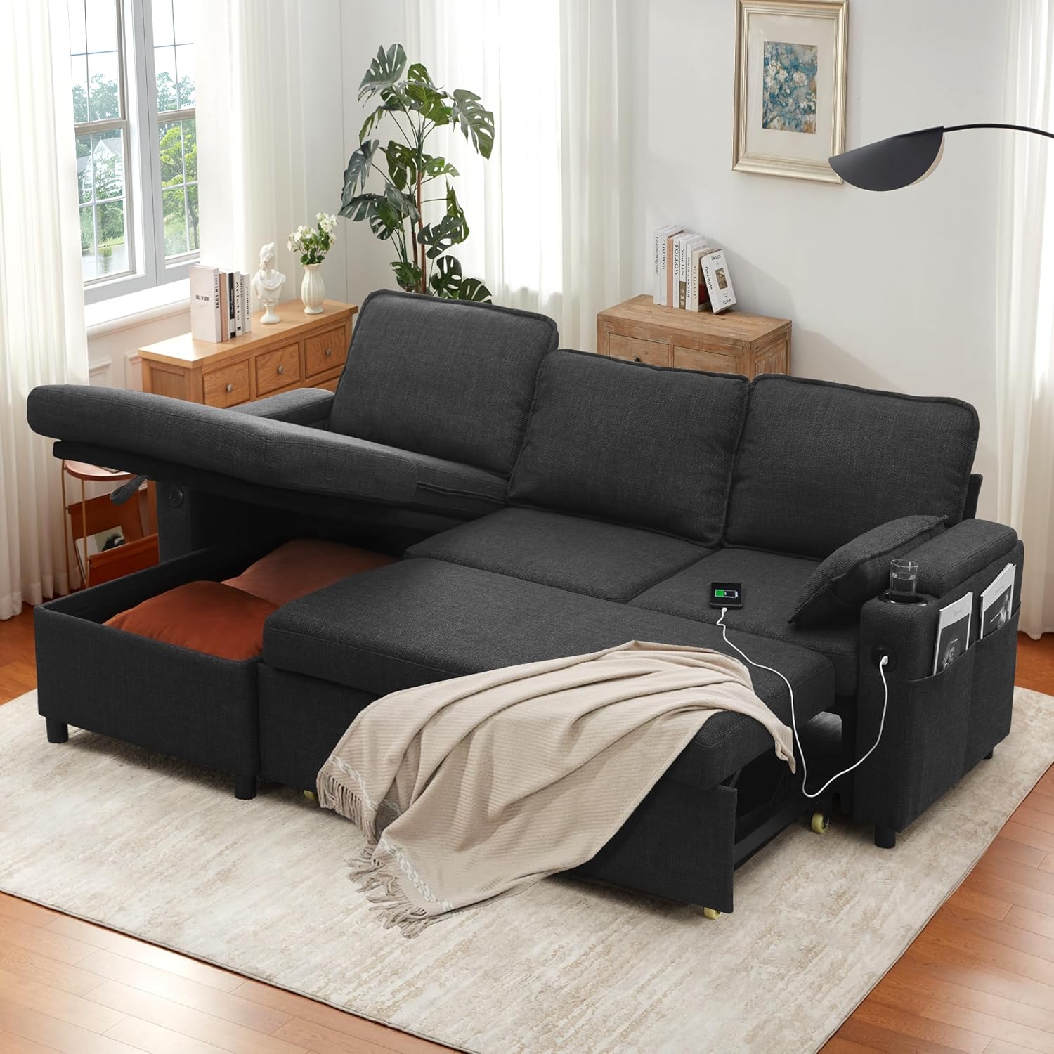 DURASPACE Sofa Bed, Sleeper Sofa Couch with Pullout Bed for Living Room,