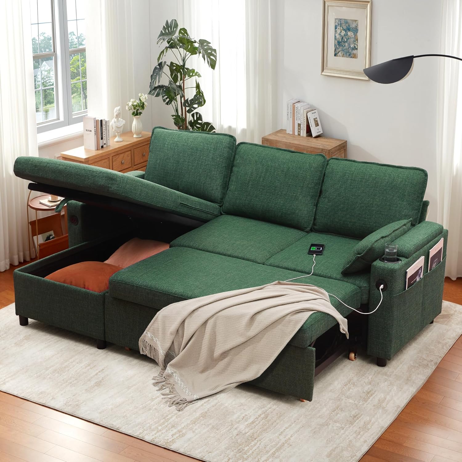 DURASPACE Sofa Bed, Sleeper Sofa Couch with Pullout Bed for Living Room,