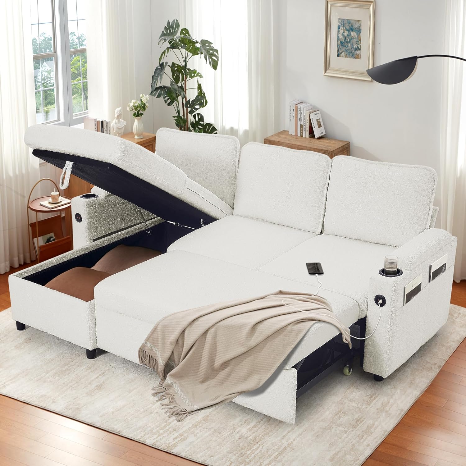 DURASPACE Sofa Bed, Sleeper Sofa Couch with Pullout Bed for Living Room,