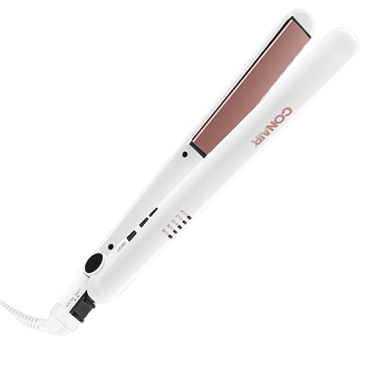 Double Ceramic 1" Straightener, White