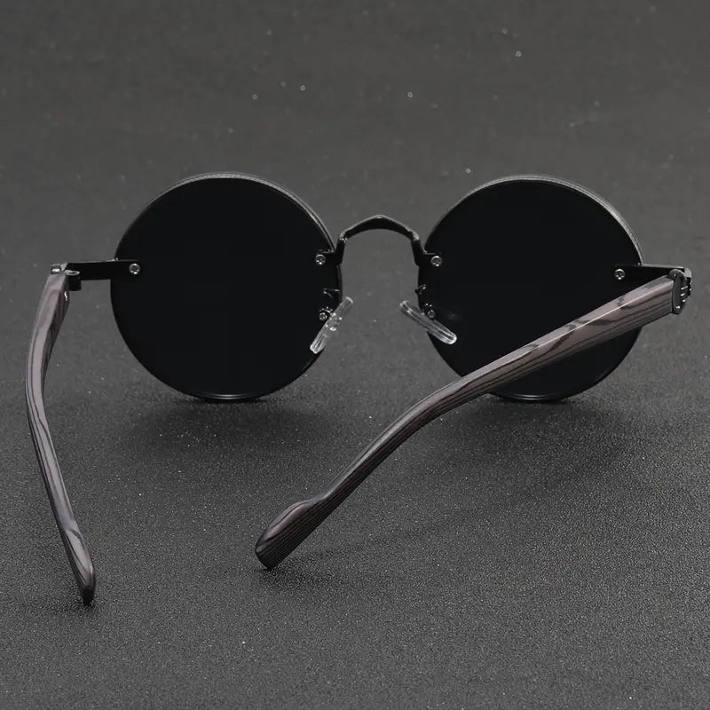 GENUIN MOMENT Vintage Style Round Frame Glasses for Men