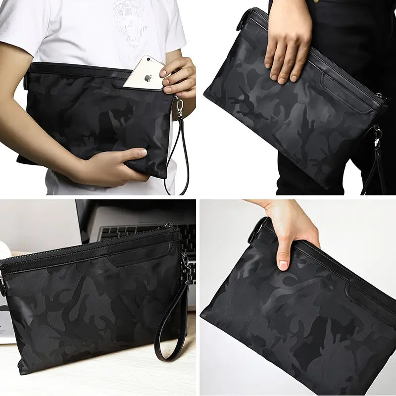 Men's Nylon Commute Wrist Bag