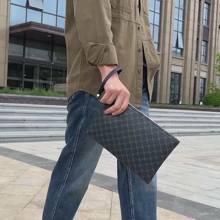 Plaid Pattern Envelope Bag